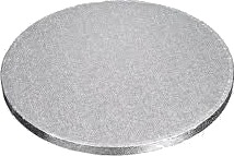 Kake Drum Rund Sølv 30cm 
