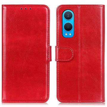 OnePlus Nord CE4 Lite/Oppo K12x Lommebok-deksel med Magnetisk Lukning Rød