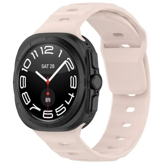 EIDERWOOD Samsung Galaxy Watch Ultra 47mm Watch Band Adjustable Silicone Wrist Strap - Pink EIDERWOOD Samsung Galaxy Watch Ultra 47mm Watch Band Adjustable Silicone Wrist Strap - Pink