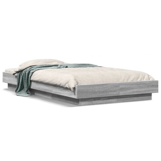  Sengeramme grå sonoma 90x190 cm konstruert tre 8721102618819