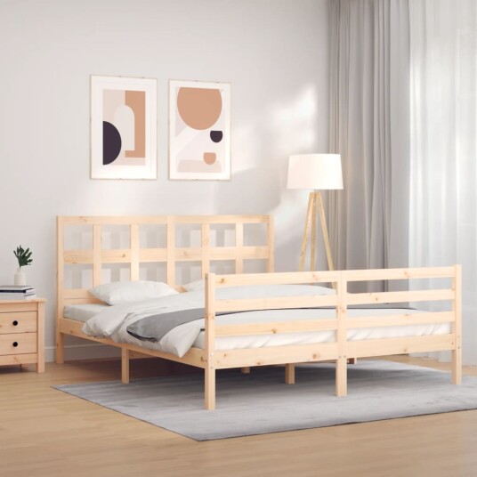 Sengeramme med hodegavl 160x200 cm heltre 3194841
