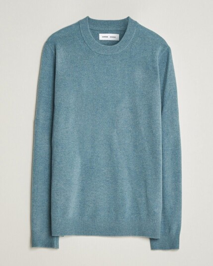 Samsøe Samsøe Isak Knitted Crew Neck Stormy Sea