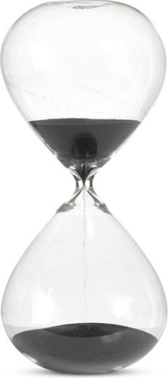 POLSPOTTEN Ball timeglass M 30 cm Svart