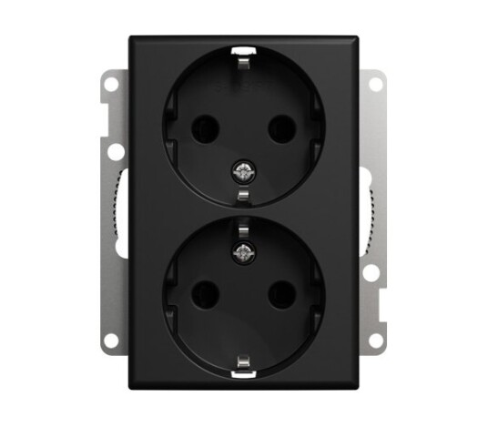 Elko Dobbel stikk for ramme I RS Sort Elko - 1510793 Elko Dobbel stikk for ramme I RS Sort Elko - 1510793
