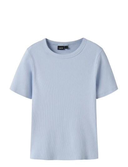 LMTD Nlfhinaja Ss Short S Top Solid Noos   Blue   158 164