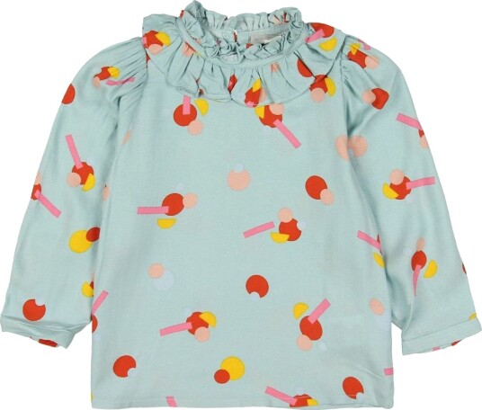 Stella McCartney Kids Genser   Viskose   Mint m. Mønster   Stella McCartney Kids   2 år 92   Genser Blå Grønn