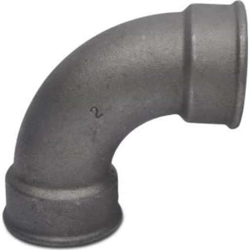 Sort bøyning muffe/muffe 1/2" kort Sort bøyning muffe/muffe 1/2" kort
