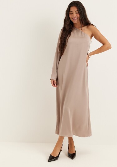 Bubbleroom Satin One Shoulder Dress Bubbleroom Satin One Shoulder Dress