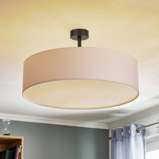 TK Lighting Taklampe Rondo med avstand hvit Ø 60cm