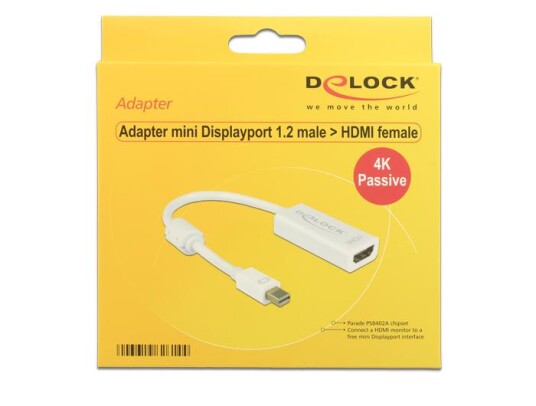 Delock Videoadapter DisplayPort Til HDMI 4K 20 cm Delock Videoadapter DisplayPort Til HDMI 4K 20 cm