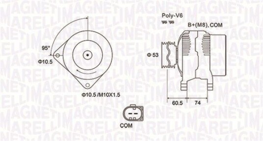 Dynamo MAGNETI MARELLI 063731905010