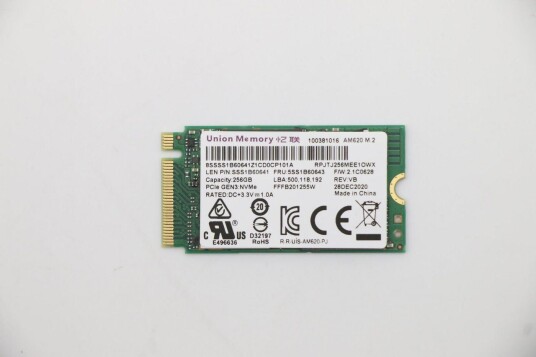 Umis Am620 256Gb Pcie 2242 Rpjtj256mee1owx Ssd Emi