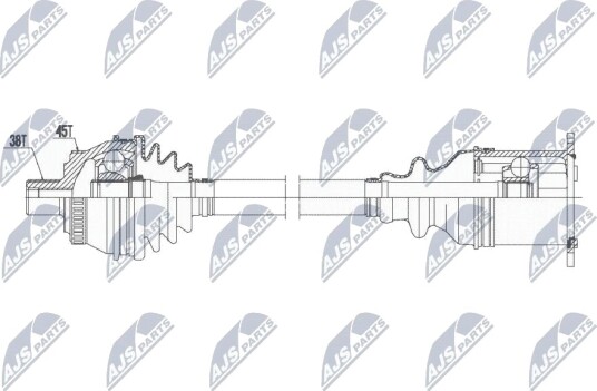 Nty Drivaksel NTY NPW AU 017 Nty Drivaksel NTY NPW AU 017