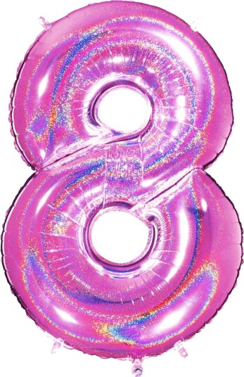 Ballongkungen Tallballong Glitter Rosa Tallet 8 618GHF
