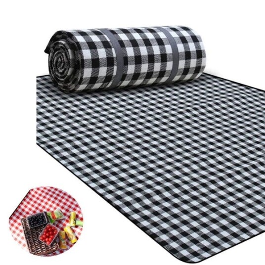 Piknikteppe 200x200CM XXL 2 7 personer vanntett strandteppe