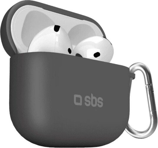 SBS Silikone Cover til AirPods 4 Sort