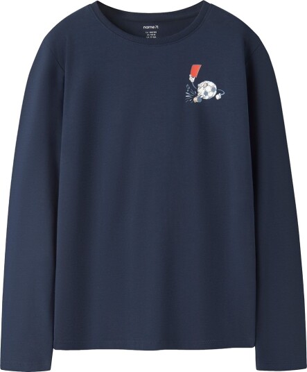 Name It Genser NkmVux Navy Blazer/Rødt kort Name It 11 12 år (146 152) Genser Marineblå