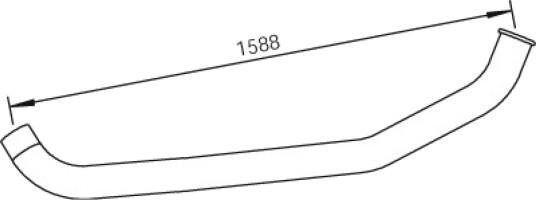 Eksosrør DINEX 47693 Eksosrør DINEX 47693
