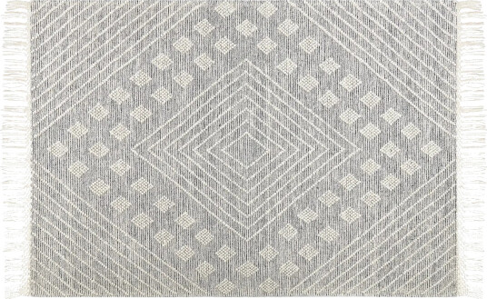Savur Ullteppe 160x230 cm - Svart/hvit