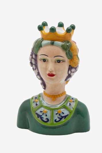 EDG Hodevase Sicily H 18 cm Grønn