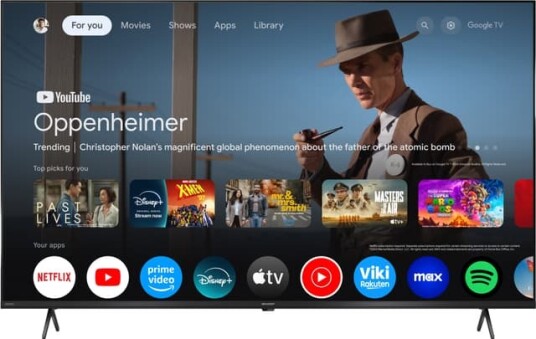 Sharp 55" HP5765E 4K Ultra HD QLED Google TV 2025