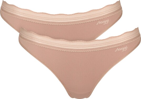 sloggi Sloggi Go Blush String 2P CAMEO BROWN S sloggi Sloggi Go Blush String 2P CAMEO BROWN S
