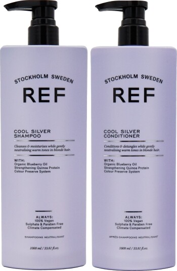 REF. Cool Silver Bundle Shampoo 1000 ml & Conditioner 1000 ml