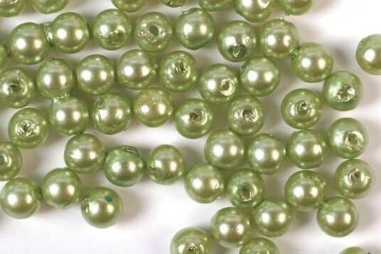 Plastpärlor 3mm 500g, Lime