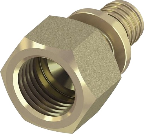 Tece Muffe Innvendig Gjenge 25X1" Messing 705009