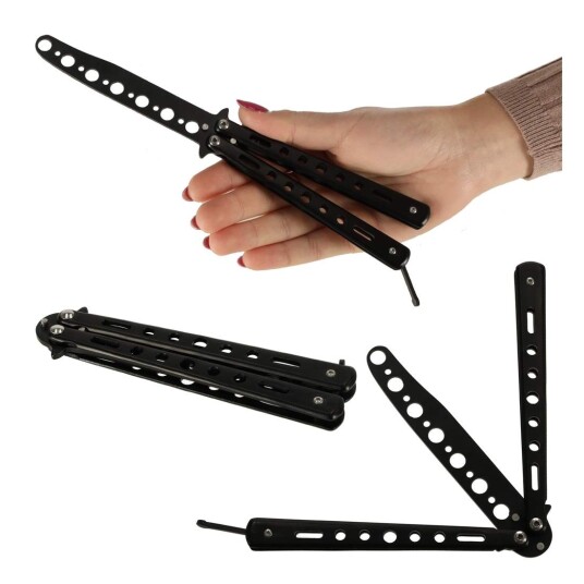 Blunt sommerfuglkniv i metall for Trick 10 cm Blunt sommerfuglkniv i metall for Trick 10 cm