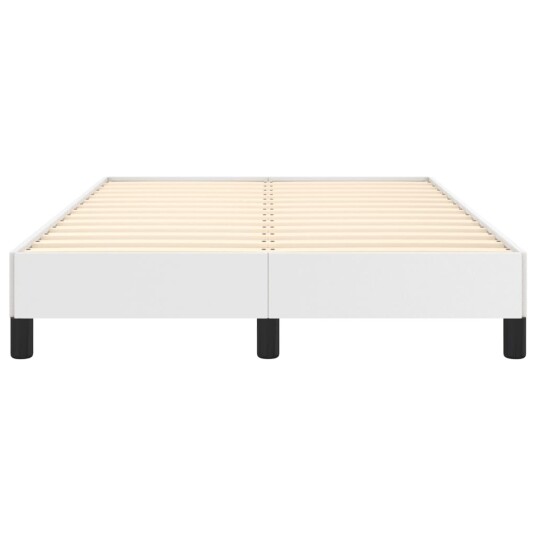 Sengeramme hvit 120x190 cm kunstlær 8721102435072