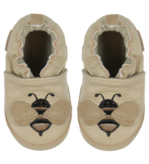En Fant Krabbesko   Applikasjon   White Pepper m. Bee   En Fant   26   Krabbesko   Beige