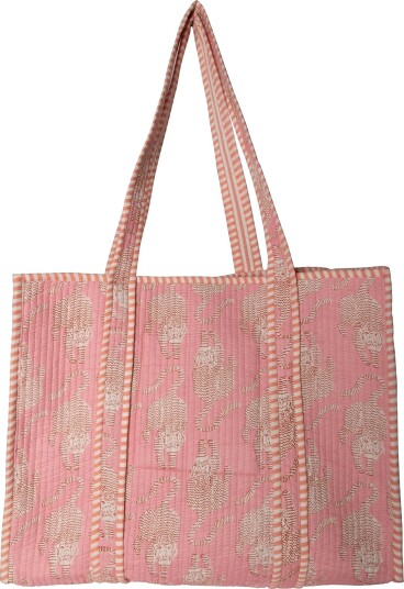 Au Maison Quilted Taske   Pink   38X46X17CM
