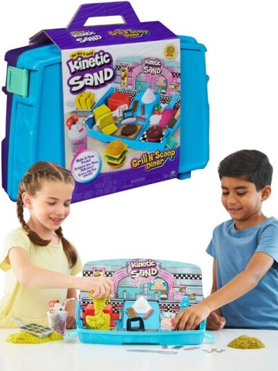Kinetic Sand boks med magisk sand restaurant