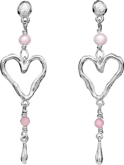 Maanesten Sabi Petit Earrings Sølv farge 37 mm