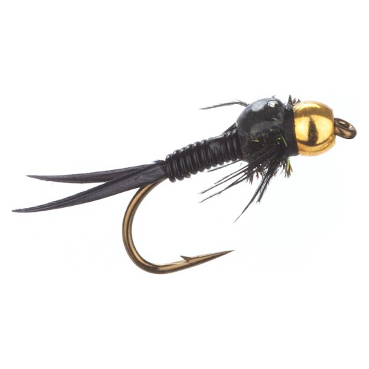 Arcticflies Vektet Nymphe Copper John Black Brass Beadhead