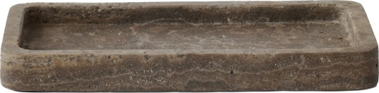 Tell Me More Travertine dekorasjonsbrett 13 x 25 cm Brun