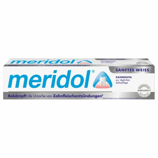 MERIDOL tannkrem Gentle Whitening 75 ml.