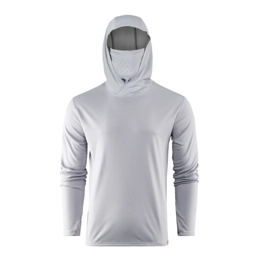 Grundens Tough Sun Masked Hoodie Mist XL