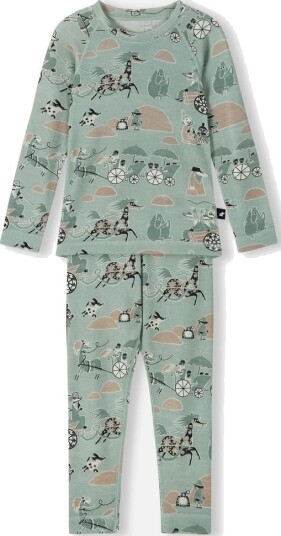 Reima Moomin Trivsam ull/bambus sett   airy green (128)   128