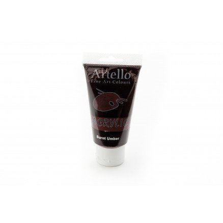 Artello Akrylmaling Kunstnerfarge Mørkebrun 75ml