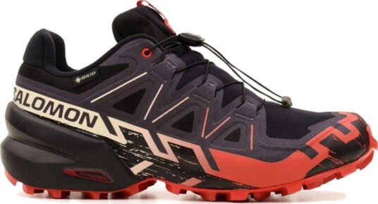 Salomon Men"s Speedcross 6 Gore tex Black / Fiery Red / Almond Milk 40 2/3 Salomon Men"s Speedcross 6 Gore tex Black / Fiery Red / Almond Milk 40 2/3