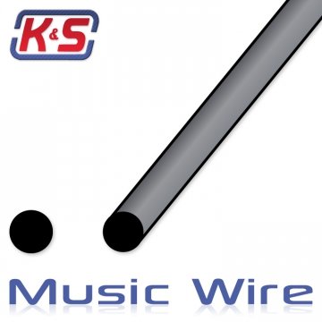 K&S 502 Pianotråd .047''1.17x915mm 5x4