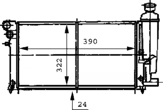 Radiator, motorkjøling MAHLE CR 469 000S