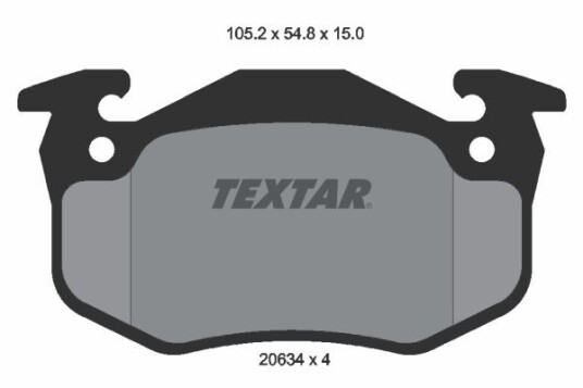Bremseklosser TEXTAR 2063402 Bremseklosser TEXTAR 2063402