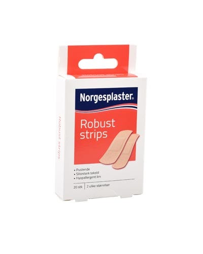 Norgesplaster robust plaster i 2 størrelser 20 stk
