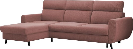 Vylon 3 seters sovesofa med divan Rosa