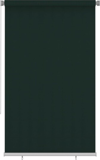 vidaXL Utendørs rullegardin 145 (B) x 230 (H) cm mørkegrønn HDPE