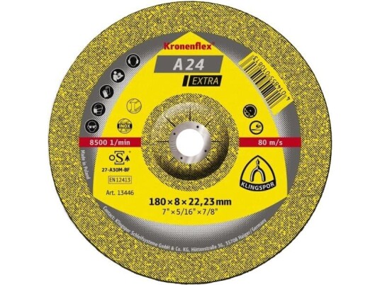 Klingspor A 24 Ex 13446 Skrubbeskive Innspent 180 Mm 22.23 Mm (10 Stk)