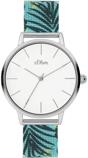 s.Oliver Dameklokke SO 3978 MQ S.Oliver Classic Hvit/Stål Ø36 mm s.Oliver Dameklokke SO 3978 MQ S.Oliver Classic Hvit/Stål Ø36 mm